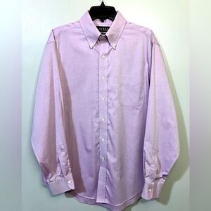 Lauren Ralph Lauren Button Down Shirt Men’s 16.5 (34-35) Lavender Non-Iron